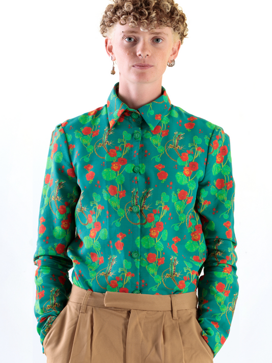 Camicia Classica Lucertole